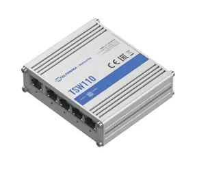 Teltonika TSW110 / przełącznik przemysłowy / 5- Port / 1000 Mb/s / 1 Port pasywny PoE