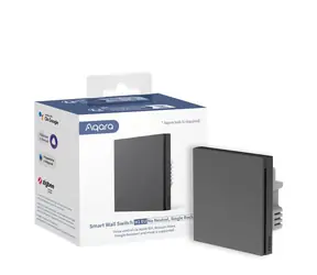 Aqara SMART Wall Switch H1 EU (bez przewodu neutralnego, pojedynczy klawisz) (WS-EUK01-G) przełącznik z przekaźnikiem Szary