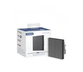 Aqara SMART Wall Switch H1 EU (No Neutral Double Rocker) (WS-EUK02-G) Przełącznik z podwójnym przekaźnikiem Szary