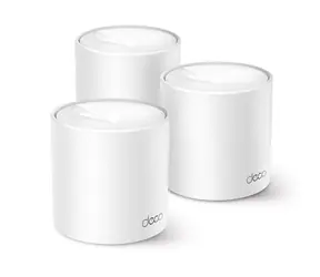 TP-LINK Deco X10 (3 szt.) / system WiFi 6 MESH AX1500 / dwuzakresowy / 2,4 GHz -300 Mb/s / 5 GHz - 1201 Mb/s / 2x GLAN