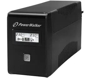 PowerWalker VI 850 LCD / zapasowy UPS / 850 VA / 480 W / 2x Typ F (CEE 7/3) / USB