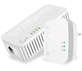 Strong Powerline WF 1000 DUO MINI / Zestaw adapterów Powerline / 1000Mbps / Wi-Fi 750Mbps / 1x LAN / 2szt