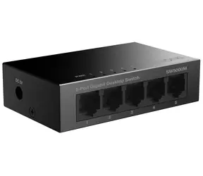 Strong SW5000M czarny / Switch / 5- Port / 1000 Mbps / pasywny PoE