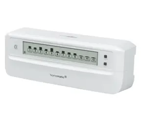 Homematic IP HmIP-FALMOT-C12 Siłownik ogrzewania podłogowego z wyświetlaczem LCD - 12 kanałów / 24V/230V