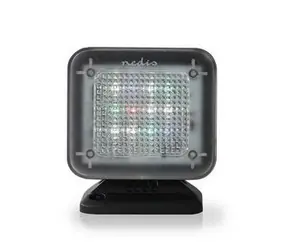 Symulator transmisji telewizyjnej Nedis czarny / zasilany przez USB / światła LED / 3 W