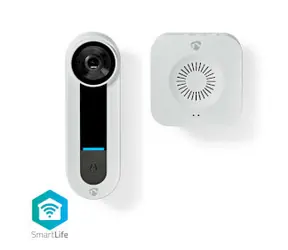 Nedis WIFICDP40CWT / Inteligentny wideodomofon / Wi-Fi / SmartLife / 1536x1536 / microSD 