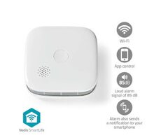 Nedis WIFIDS21WT / Inteligentny czujnik dymu / Wi-Fi / SmartLife 