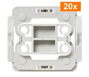 Homematic IP Adapter Berker B1 (20szt.) / do ramek i pokryw Berker Arsys i K1