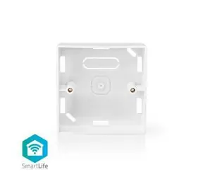 Nedis Back Box biały / Akcesoria do: WIFIWC10WT / WIFIWS10WT / WIFIWS20WT / Do montażu na powierzchni 