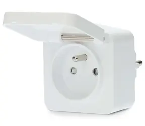 Nedis SmartLife Smart Socket Biały / Wi-Fi / IP44 / Miernik mocy / 3680 W / Android i iOS