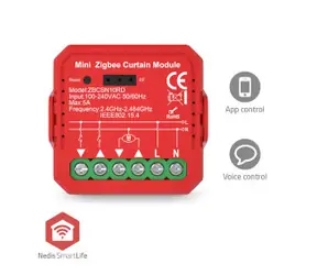 Przełącznik Nedis SmartLife / Zigbee 3.0 / 1000 W / Połączenie terminalowe / Pobieranie aplikacji na: Android i iOS