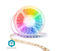 Taśma LED Nedis SmartLife / Wi-Fi / RGB / SMD / 5,00 m / IP21 / 960 lm / Android i iOS