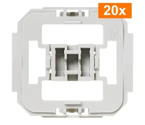 Homematic IP Adapter Merten (20szt.) / do kompatybilnych ramek i osłon serii Merten