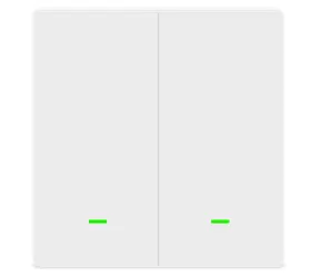 Evolveo WiFi Dual Switch Inteligentny przełącznik do sterowania oświetleniem biały / Dwa przyciski / IP44 / SMART Life (Tuya) / 10A