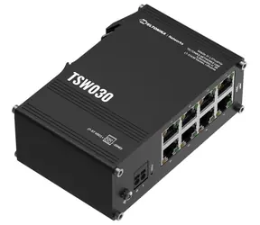 Teltonika TSW030 Przełącznik przemysłowy / 8- Port / 10/100 Mbps / bez zasilacza
