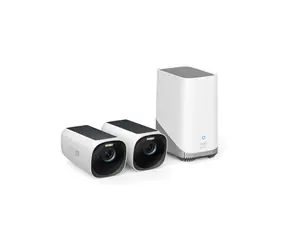 Anker Eufy S330 biały / 2x kamera + jednostka HomeBase 3 / Zewnętrzna kamera IP z ładowaniem solarnym / 4K