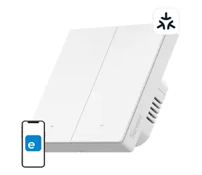 Przełącznik ścienny Sonoff M5 2C Smart Scene (2-kanałowy) biały / WiFi