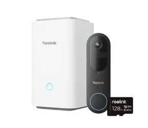 Wideodomofon Reolink D340B z zabezpieczeniem + Hub 1 + karta microSD 128 GB / 2048 x 2048 / IP65