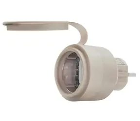 Shelly Outdoor Plug S Gen3 Inteligentne gniazdko zewnętrzne beżowe / Wi-Fi / Bluetooth / pomiar zużycia