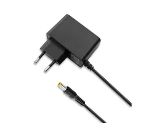 Rozpakowany - Qoltec 51021 Zasilacz + kabel sieciowy 5W 1,4m czarny / 5V / 1A / 5,5x2,5 / rozpakowany
