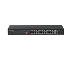 Mercurys MS128GP / Przełącznik / 24x PoE+ / 2x 1GB UpLink / 2x SFP