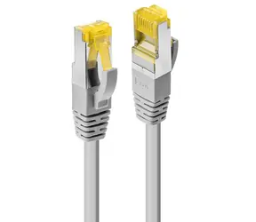 Kabel krosowy Lindy Cat.6A Wtyczka Cat.7 surowa szara