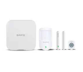 Kit startowy SAFE biały / Kompletny start dla bezpieczeństwa mieszkania, domu lub biura / LAN / Wi-Fi / 2x SIM / 150 kanałów