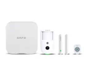 Kit startowy SAFE Cam biały / Bezprzewodowy zestaw bezpieczeństwa z weryfikacją zdjęć / LAN / Wi-Fi / 2xSIM / 150 kanałów