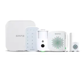 Kit startowy SAFE Cam PLUS biały / Bezprzewodowy zestaw zabezpieczający z weryfikacją zdjęć / LAN / Wi-Fi / 2xSIM / 150 kanałów