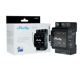Shelly Wave Pro 3 LR moduł przełącznika na szynę DIN / 3x 16A