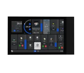 Shelly Wall Display XL czarny / panel ścienny dotykowy z przekaźnikiem 5A / WiFi / Bluetooth