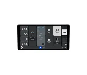 Shelly Wall Display X2i srebrny / panel ścienny dotykowy z przekaźnikiem / WiFi / Bluetooth