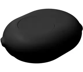 Dodatek Shelly Button w kolorze czarnym / osłona z przyciskiem do modułów Shelly PLUS/Gen3/Gen4