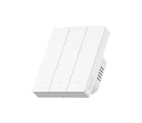 Sonoff SwitchMan Smart Wall Switch M5 Matter / 3-przyciskowy / 80 mm / biały