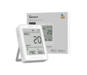 Monitor jakości powietrza Sonoff SAWF-07P AirGuard PM2,5/PM10 z funkcją pomiaru materii przez Wi-Fi
