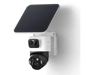Anker Eufy S4 biała / Kamera IP zewnętrzna z ładowaniem solarnym / 360° / microSD / Wi-Fi / 4k