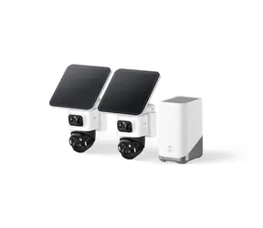 Anker Eufy S4 biały / HomeBase 3 + 2x kamera IP z ładowaniem solarnym / 360° / microSD / Wi-Fi / 4k