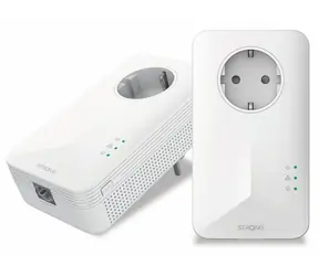 Strong Powerline 1000 DUO EU V2 / Zestaw 2 adapterów Powerline / HomePlug AV/AV2 / 1000 Mb/s / 1x GLAN / zasięg do 300 m