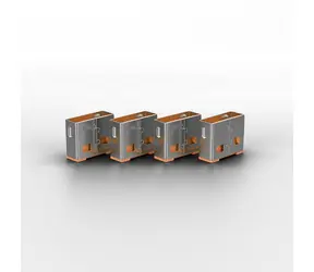 Lindy 40453 Blokada portu USB z kluczykiem pomarańczowa /4 szt.