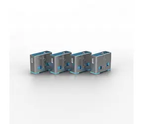 Lindy 40462 Blokada portu USB bez kluczyka niebieska / 10 szt.
