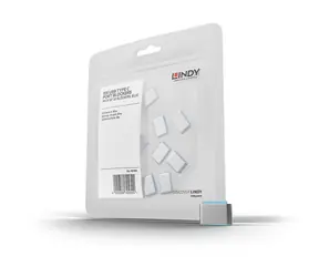 Lindy 40466 Zaślepka portu USB-C niebieska / 10 szt.