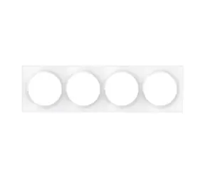 Fibaro Walli Quadruple Cover Plate FG-Wx-PP-0009 / Ramka poczwórna do przełączników Walli biała