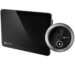 Inteligentny dzwonek do drzwi Ezviz EP4, srebrny / Wi-Fi / 4K UHD 8 Mpix / 5,5-calowy ekran dotykowy / IP54