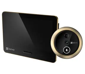 Inteligentny dzwonek do drzwi Ezviz EP4, złoty / Wi-Fi / 4K UHD 8 Mpix / 5,5-calowy ekran dotykowy / IP54