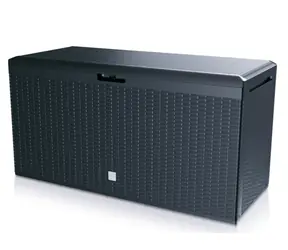 Prosperplast Skrzynia ogrodowa BOXE RATO PLUS czarna / 290l / 114 x 60 x 47 cm