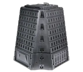 Kompostownik Prosperplast BIOCOMPO 900 l czarny / 114,6 x 116,5 x 114,6 cm