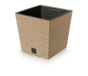Prosperplast FURU SQUARE LOW ECO WOOD 24 cm naturo / Doniczka 