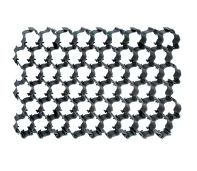 Prosperplast Płytka trawiasta PLANT czarna 60x40cm - 1,1m2 
