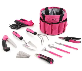 SIXTOL GARDEN PINK 10 / Zestaw narzędzi ogrodowych / 10 szt