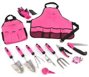 SIXTOL GARDEN PINK 12 / Zestaw narzędzi ogrodowych / 12 szt